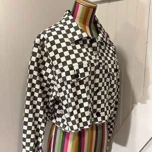 Dickies Checkerboard Cropped Jacket
